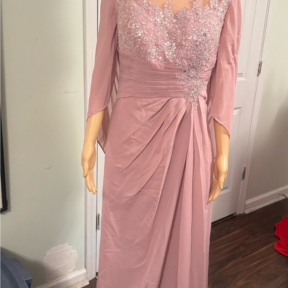 Elegant Pink Evening Gown